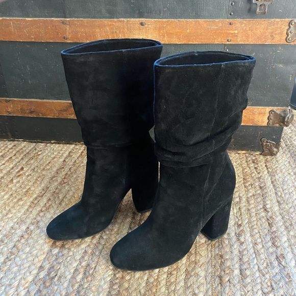 Gently worn Anthropologie Splendid Women's Phyllis High-Heel MidCalf Slouch Boot - Picture 15 of 16